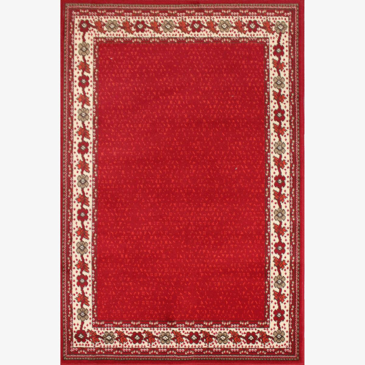 Valencia Plain Bordered Rugs in Red 120x160cm – image 1