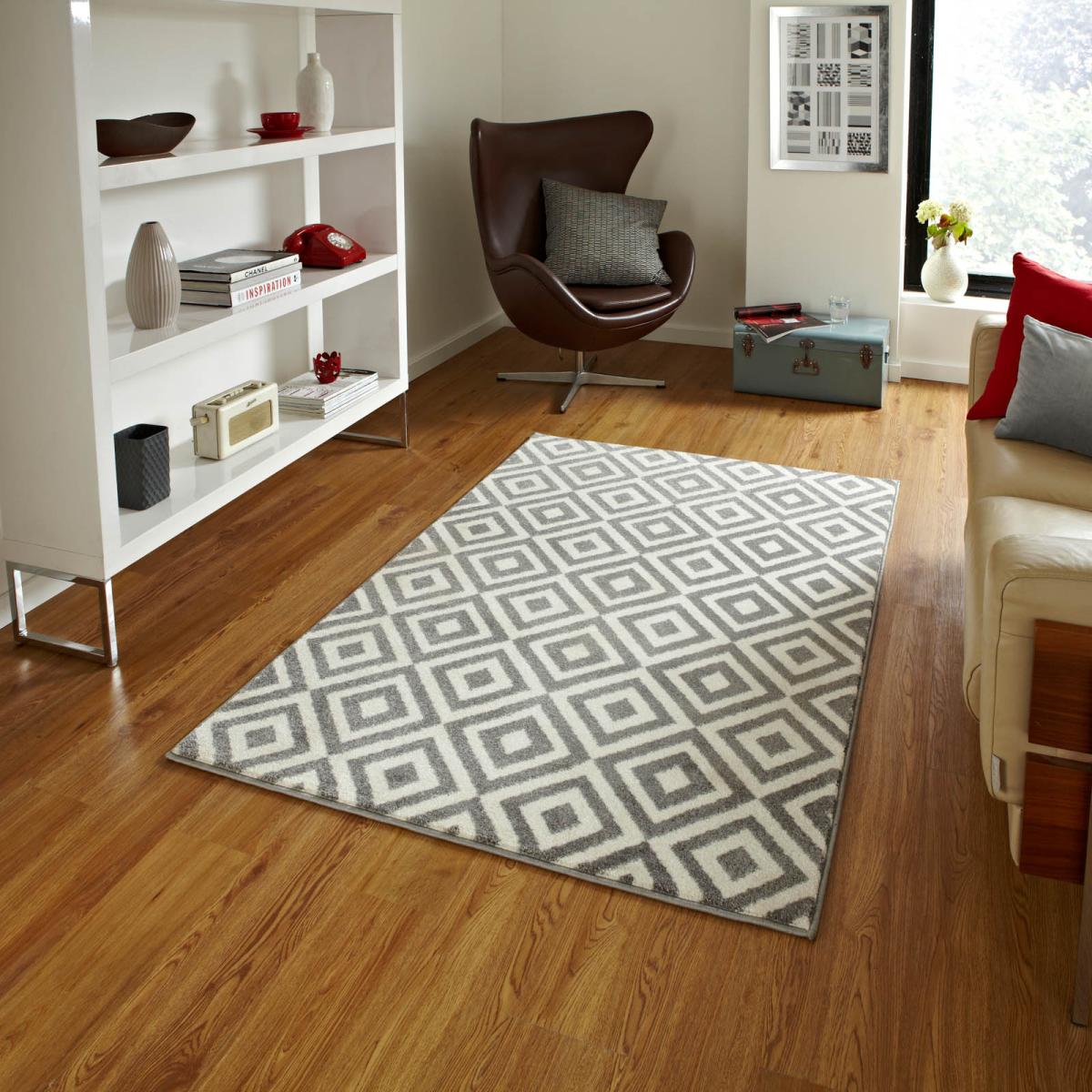 Matrix Rugs MT 89 in Grey and White200x290cm – image 1