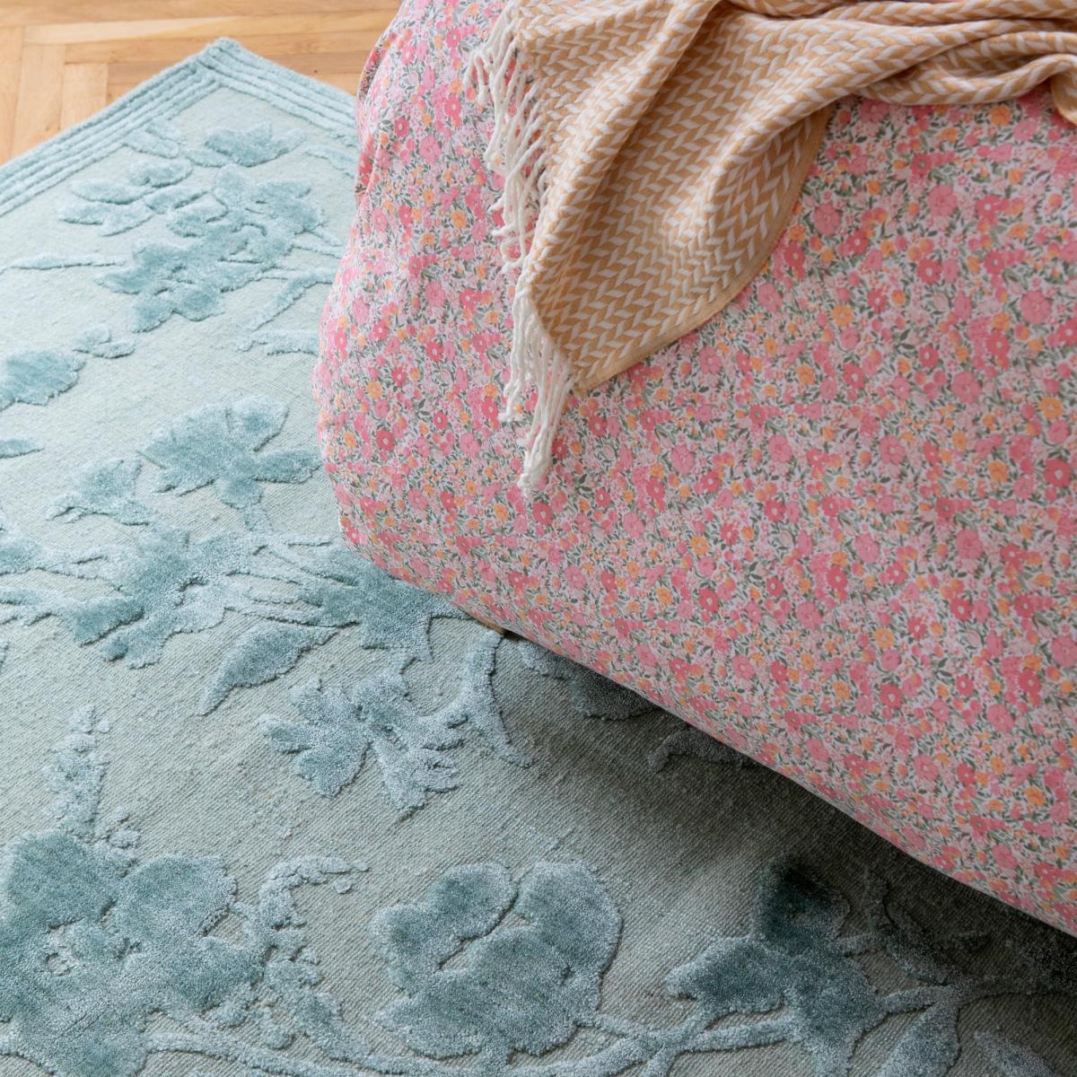 Rye Floral Jaquard 081907 Rug by Laura Ashley in Sage Green&nbsp;250x350cm – image 2