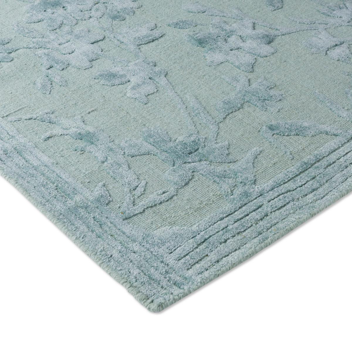 Rye Floral Jaquard 081907 Rug by Laura Ashley in Sage Green&nbsp;250x350cm – image 3