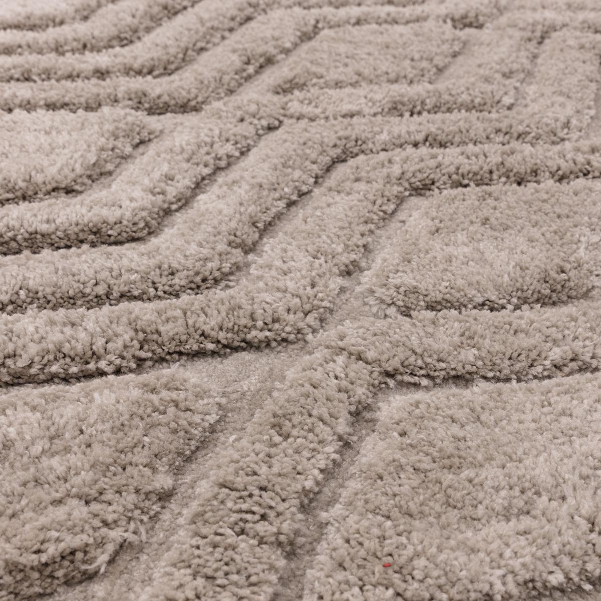 Harrison Soft Boho Shaggy Rugs in Greige – image 2
