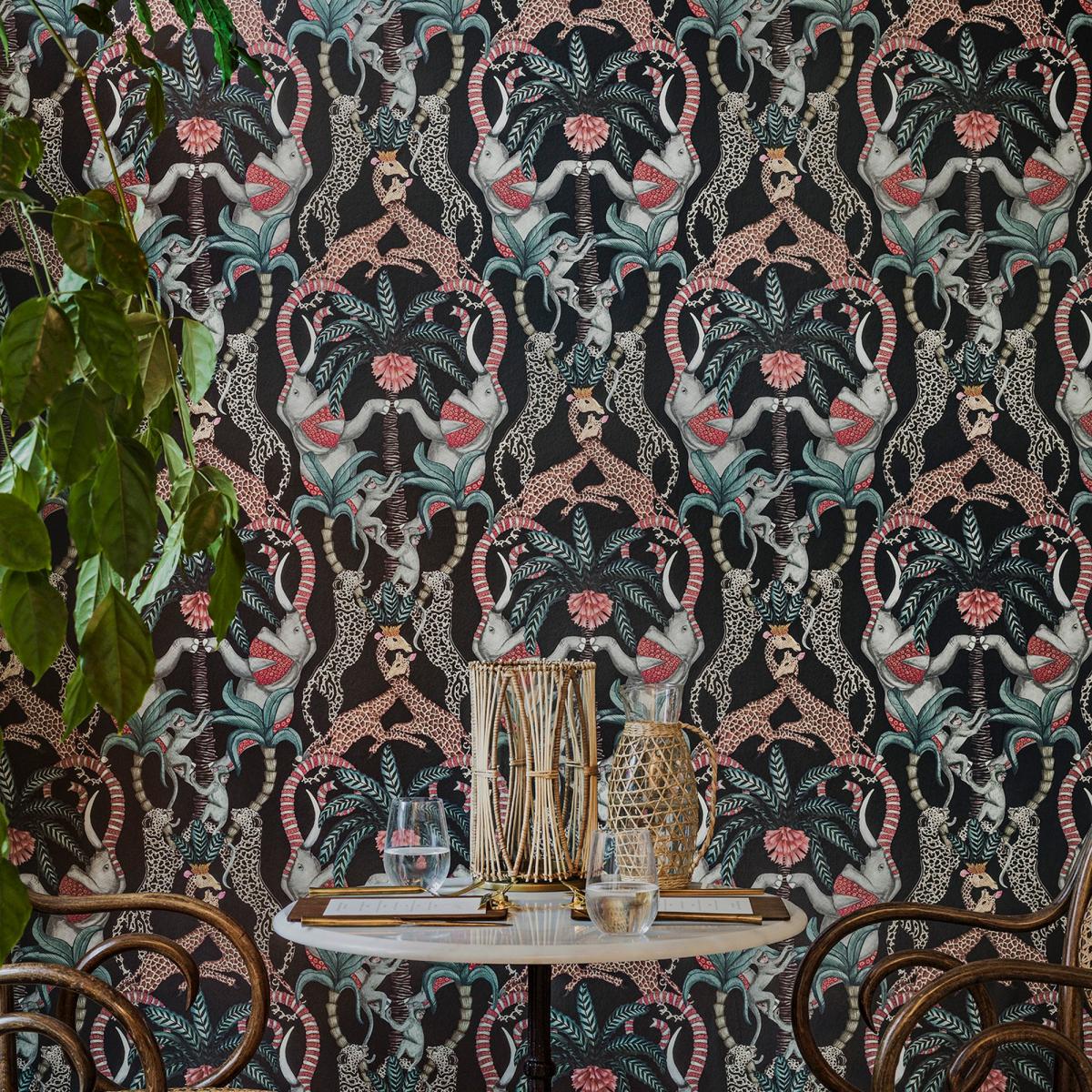 Safari Totem Wallpaper 119 2008 by Cole & Son in Print Room Blue Roll – image 1