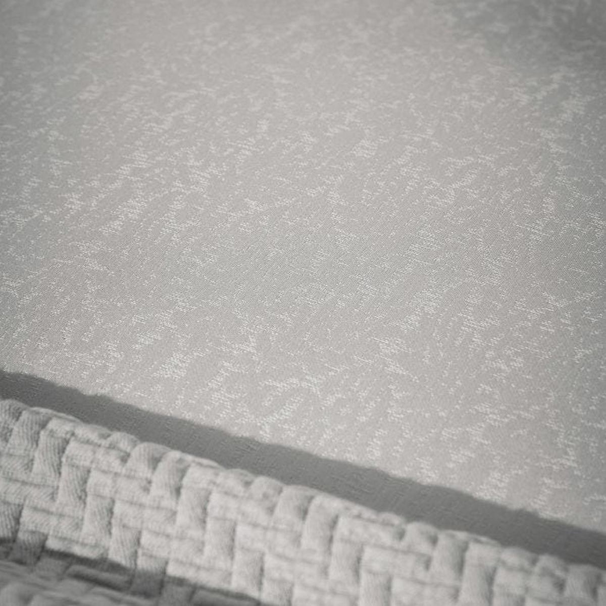 Tahra Paisley Damask Cotton Bedding in Silver Grey 220x230cm – image 3