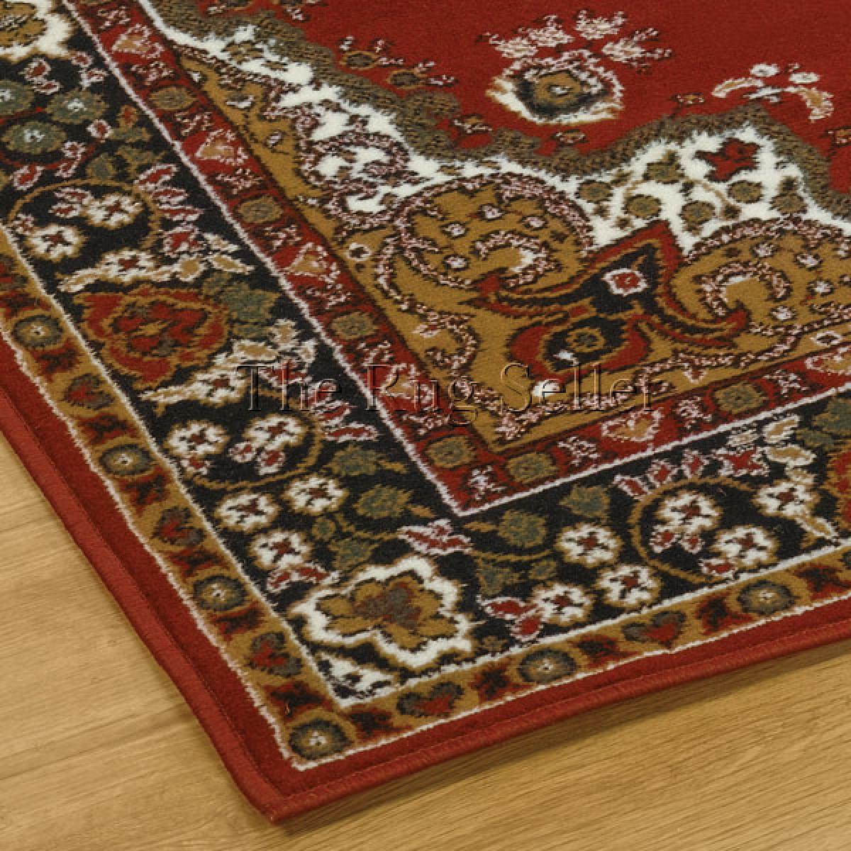 Lancaster Traditional Rugs in Red – image 2