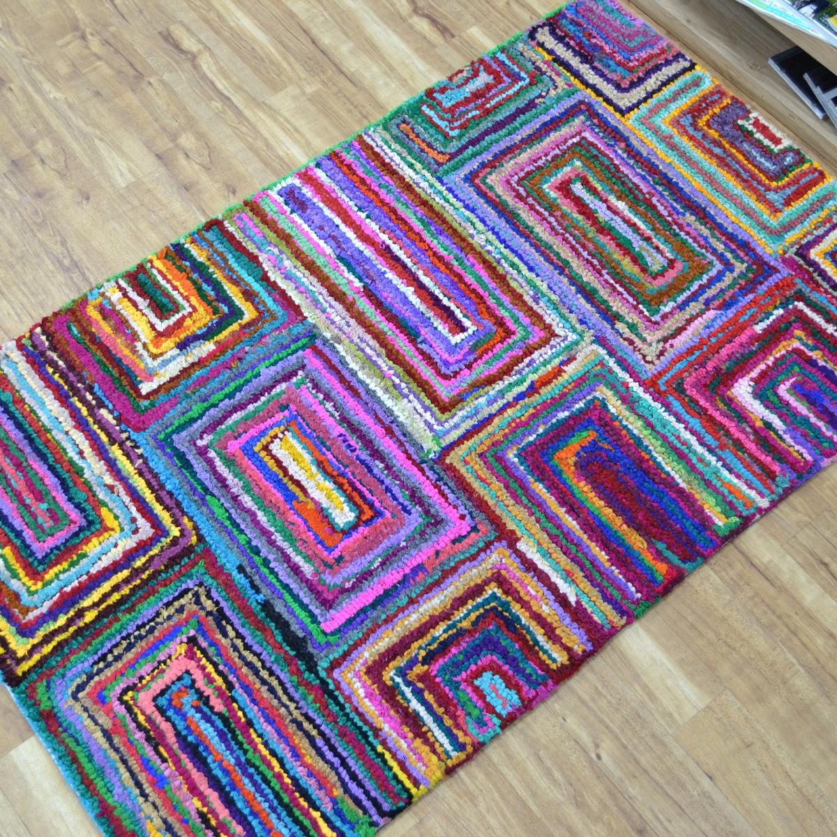 Cotton Chindi Galaxy Multicoloured Rugs 03 90x150cm – image 4