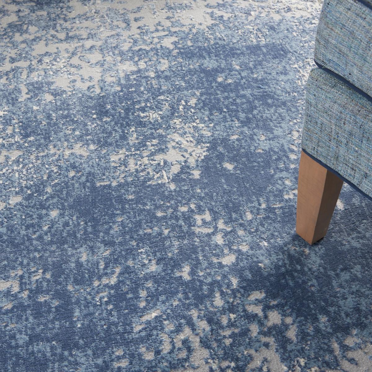 KI50 Grand Expressions GNE01 Rugs by Kathy Ireland in Ivory Navy – image 2