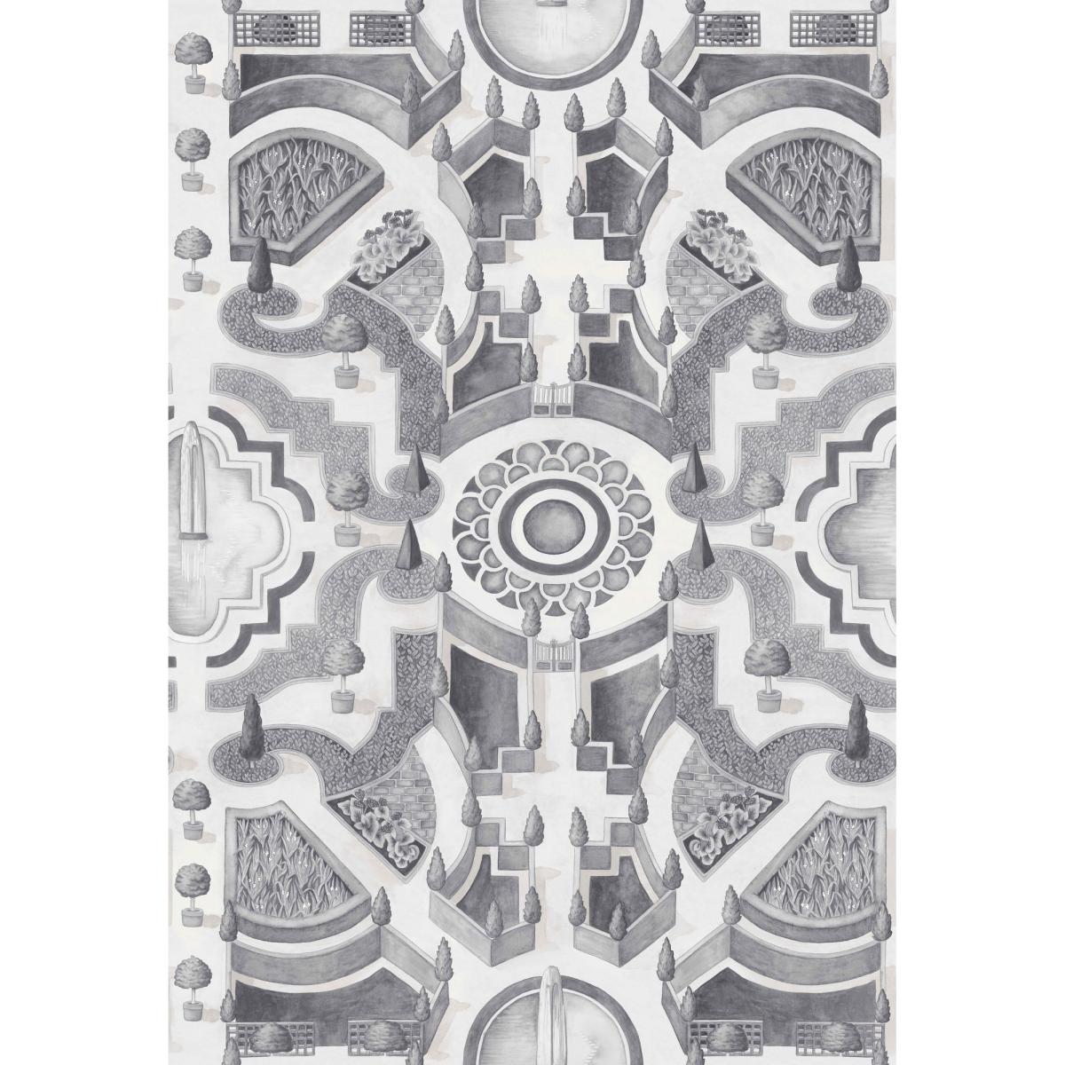 Topiary Wallpaper 2006 by Cole & Son in Soot Grey&nbsp;Roll – image 3