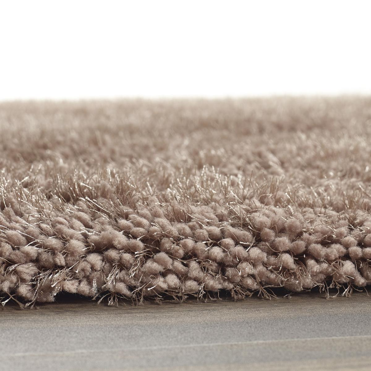 Chicago Shaggy Modern Plain Rugs in Latte 200x290cm – image 3