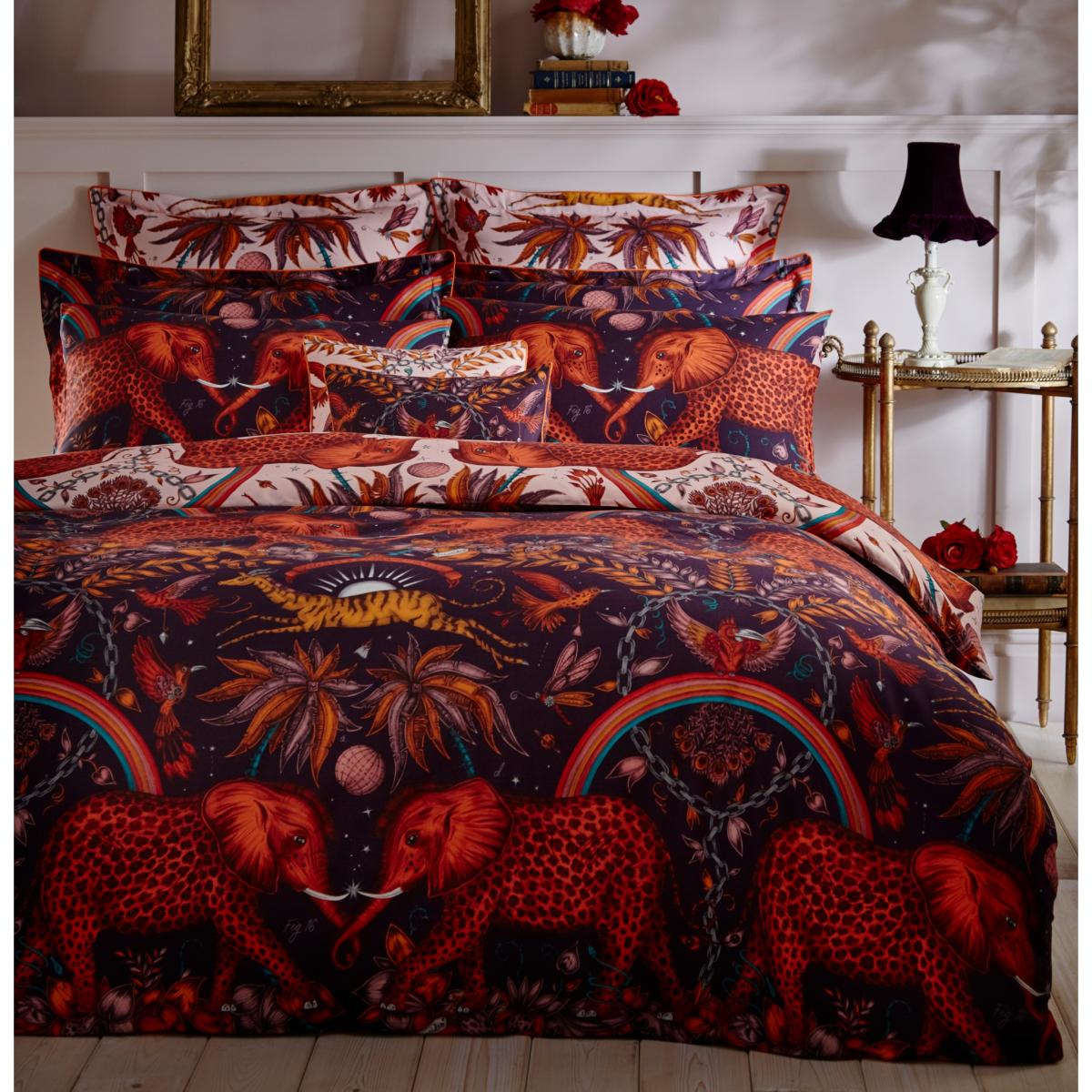 Zambezi Spotted Elephant And Hummingbird Bedding By Emma J Shipley65x65cm – image 2