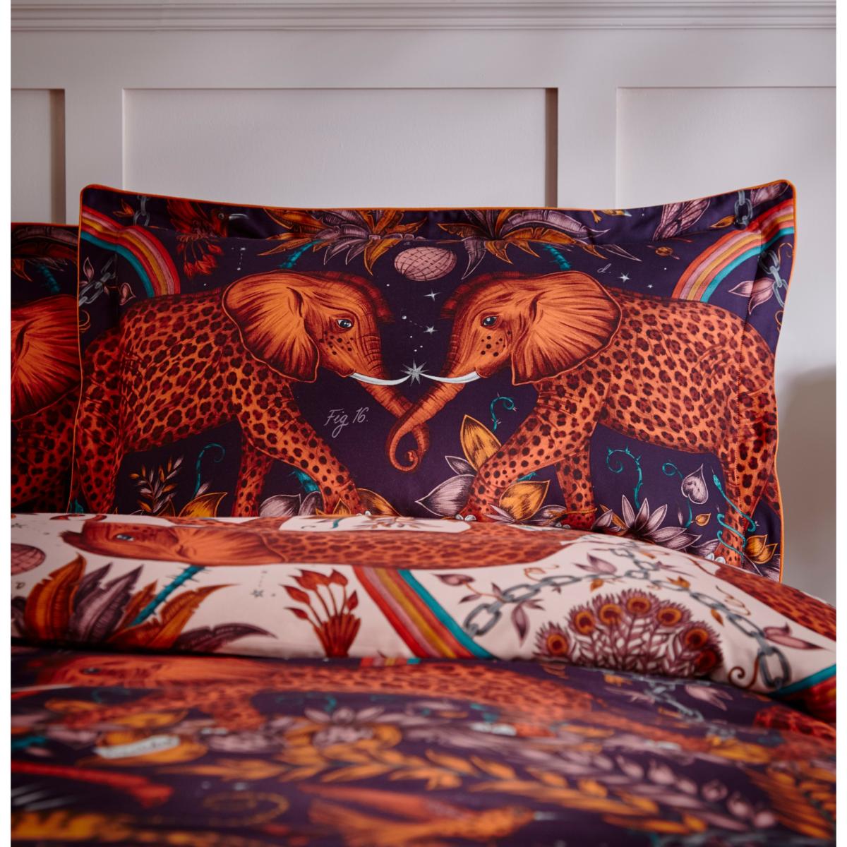 Zambezi Spotted Elephant And Hummingbird Bedding By Emma J Shipley65x65cm – image 3