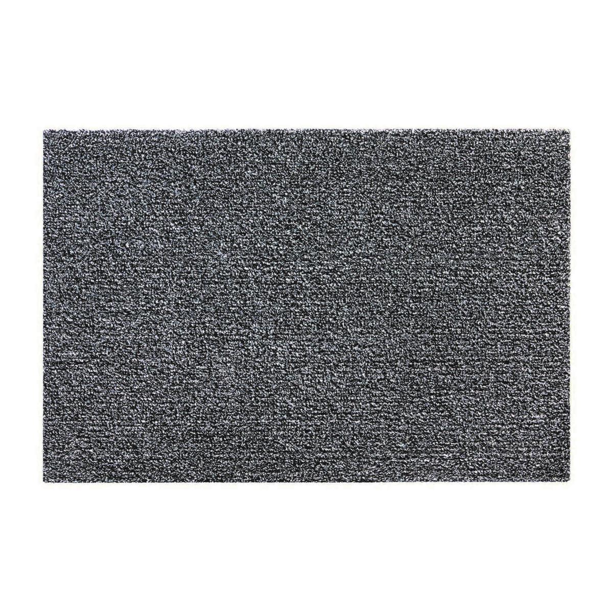 Cotton Plain Washable Anti Slip in Charcoal grey 50x75cm