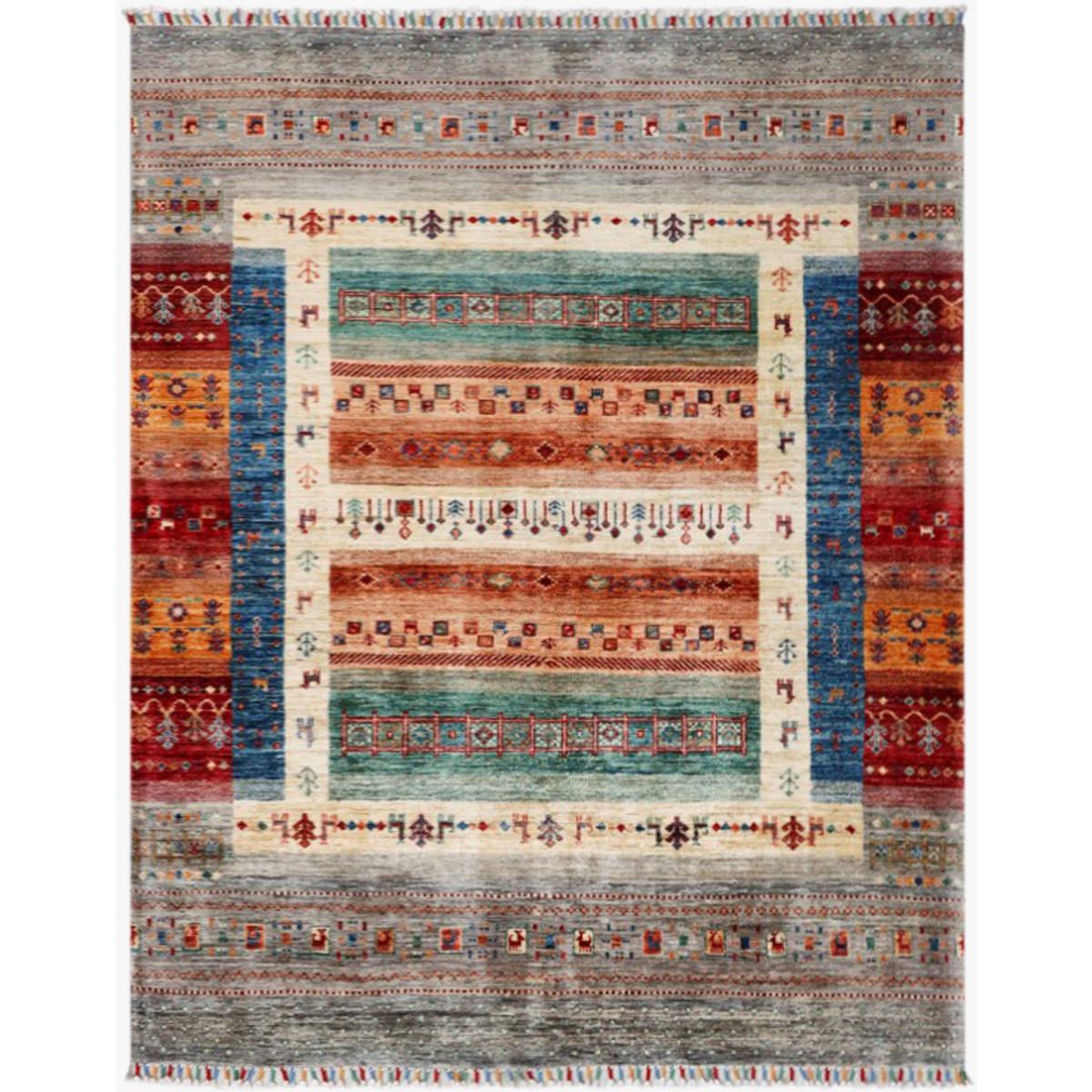 Loribaft Gabbeh 48241 Traditional Wool Rugs in Multi197x152cm – image 2