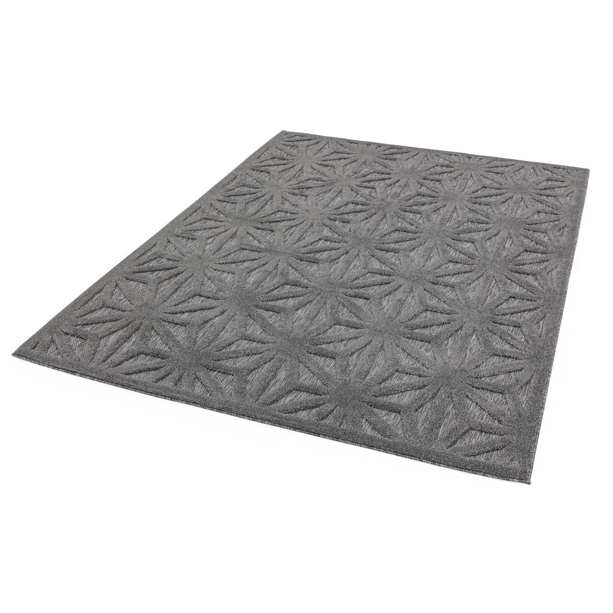Salta Star Geometric Outdoor Rugs in SA01 Grey – image 5