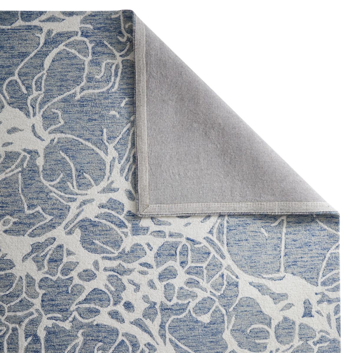 Hampton Sophie Contemporary Abstract Wool Rug in Blue Ivory200x285cm – image 4