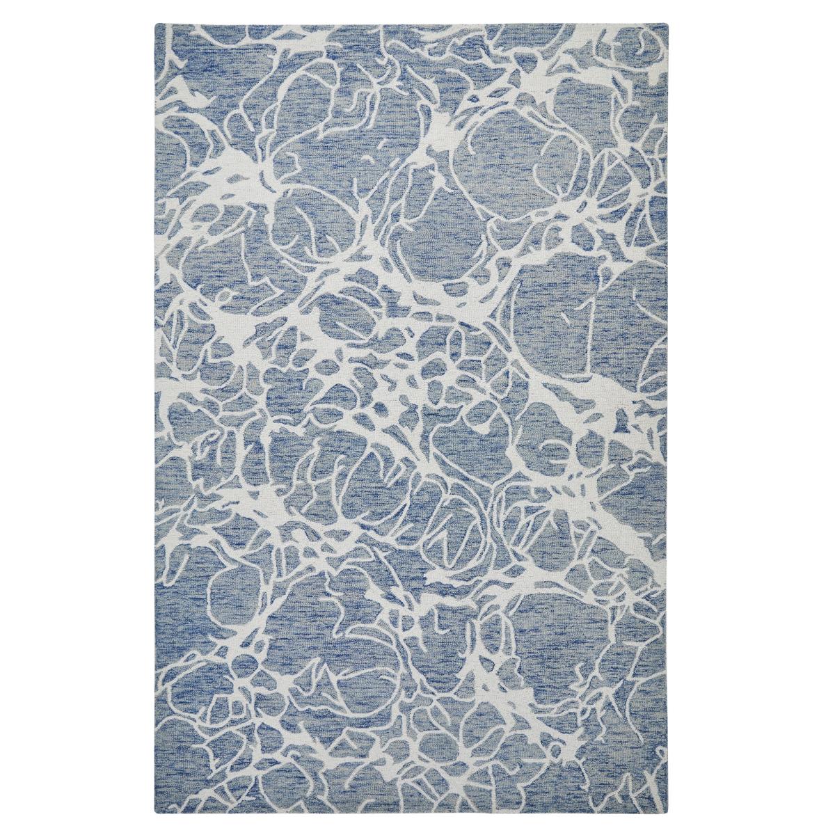 Hampton Sophie Contemporary Abstract Wool Rug in Blue Ivory200x285cm – image 5