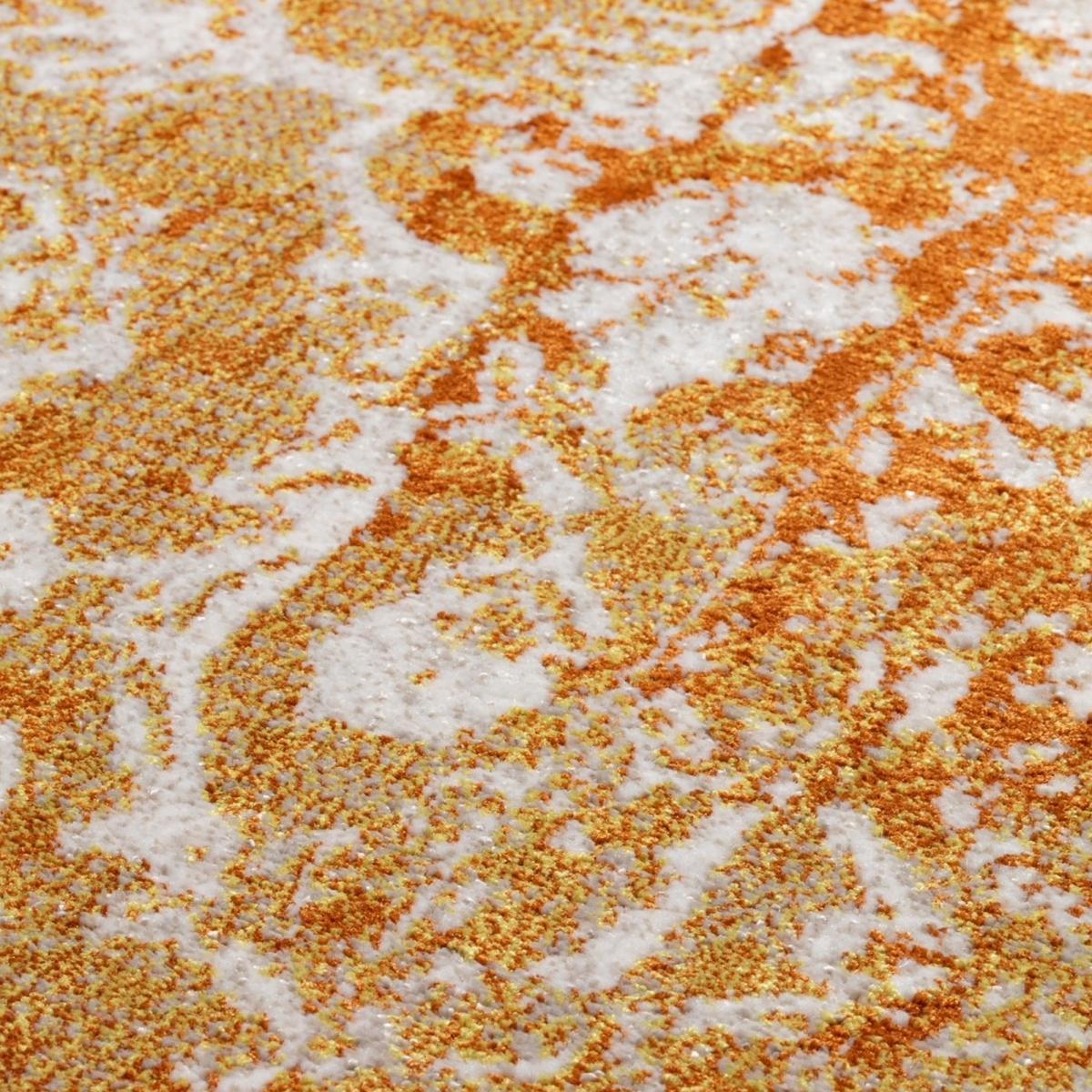 Venetian Traditional Medallion Rug in Papaya Orange 120x170cm – image 2