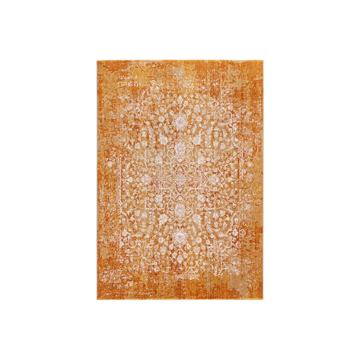 Venetian Traditional Medallion Rug in Papaya Orange 120x170cm – image 1