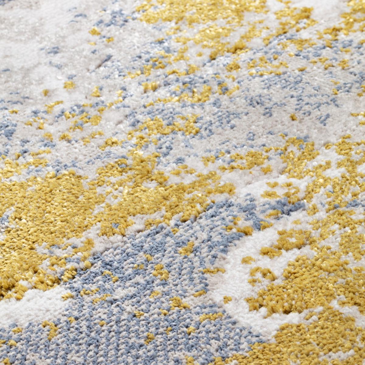 Palazzo Modern Abstract Textured Rug in Denim Blue 240x330cm – image 2