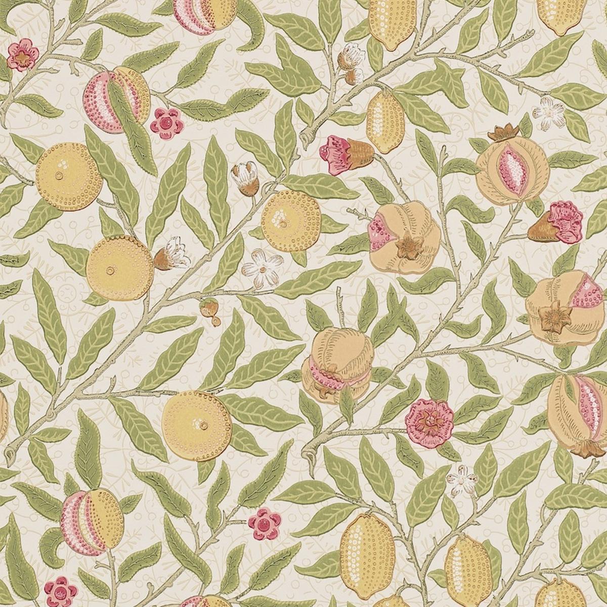 Fruit Wallpaper 210395 by Morris & Co in Limestone Artichoke Roll – image 2