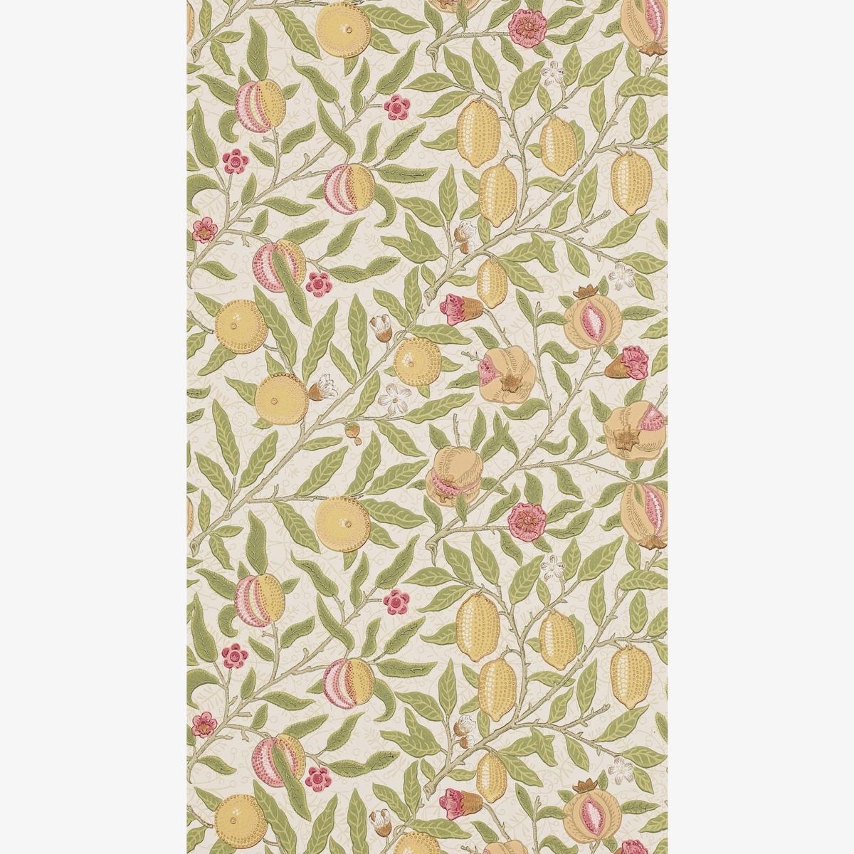 Fruit Wallpaper 210395 by Morris & Co in Limestone Artichoke Roll – image 1
