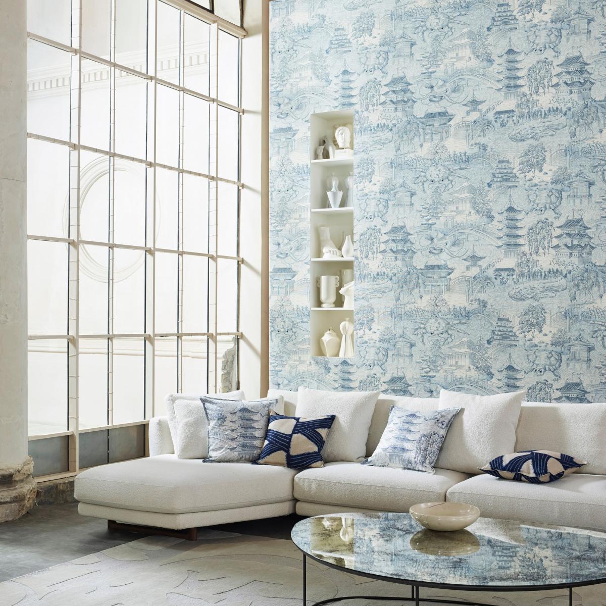 Eastern Palace Wallpaper 312987 by Zoffany in Indigo Blue&nbsp;Roll – image 4