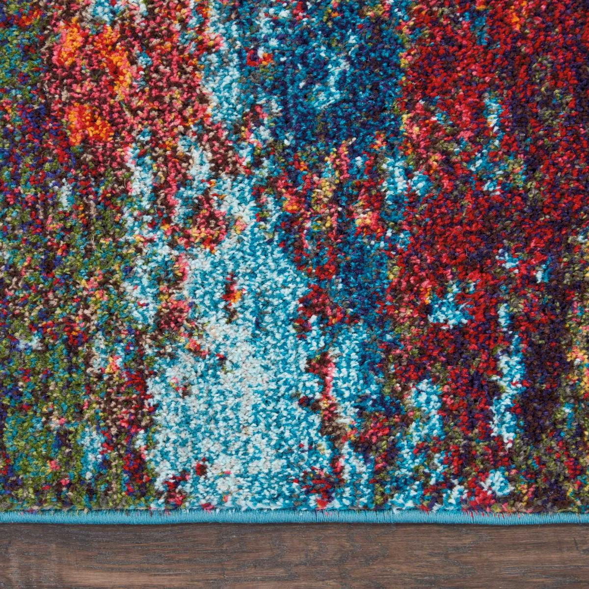 Celestial Abstract Hallway Runner Rugs CES08 Wave by Nourison 61x183cm – image 2