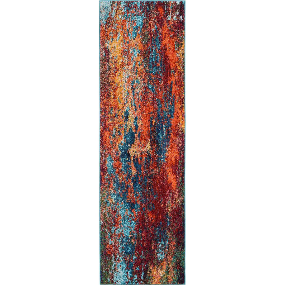 Celestial Abstract Hallway Runner Rugs CES08 Wave by Nourison 61x183cm – image 5