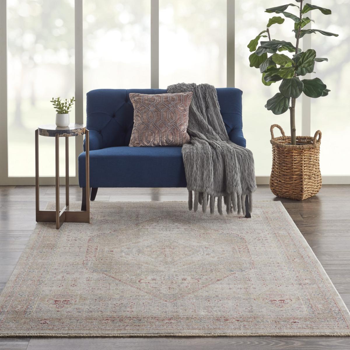 Homestead Rugs HMS03 in Beige Grey by Nourison 160x234cm – image 1