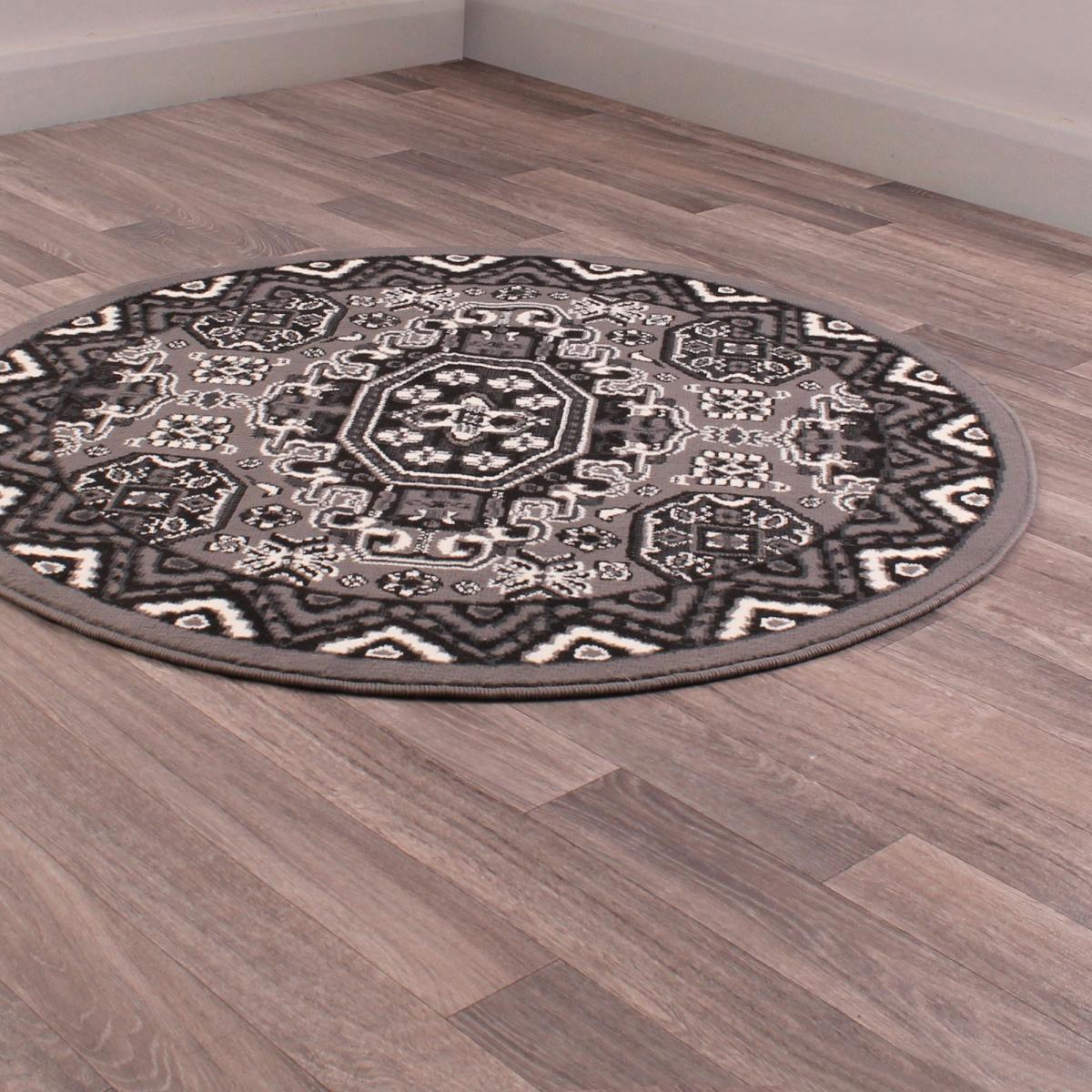Kayo Circular Rugs in Grey by Rugstyle – image 1