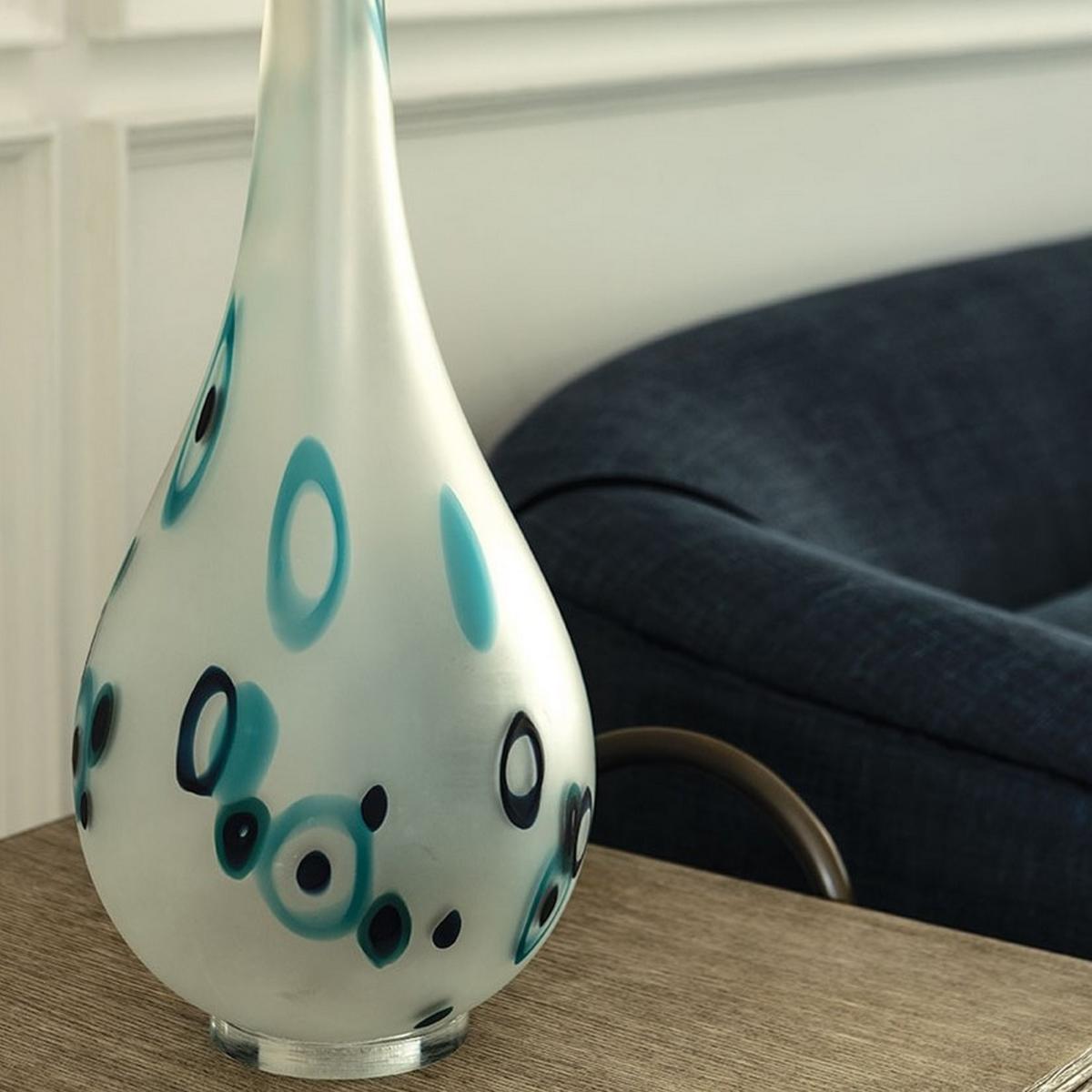 Fiesta Crystal Glass Lamp by William Yeoward in Midnight Blue&nbsp;56x18cm – image 2