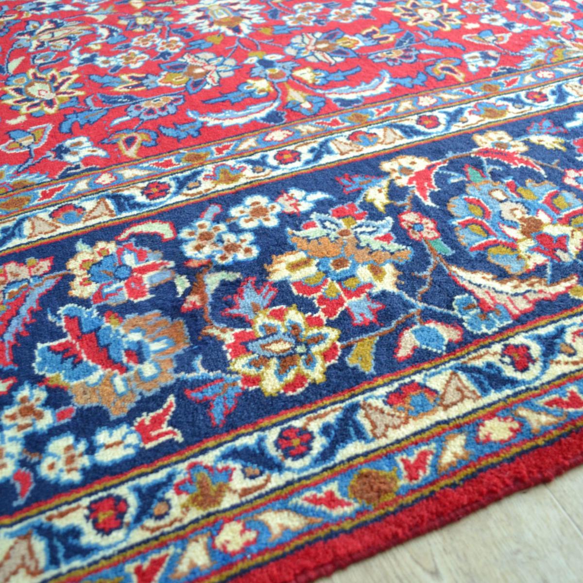 Maschhad 18088 Traditional Hand Knotted Wool Rug in Red 390x300cm – image 3