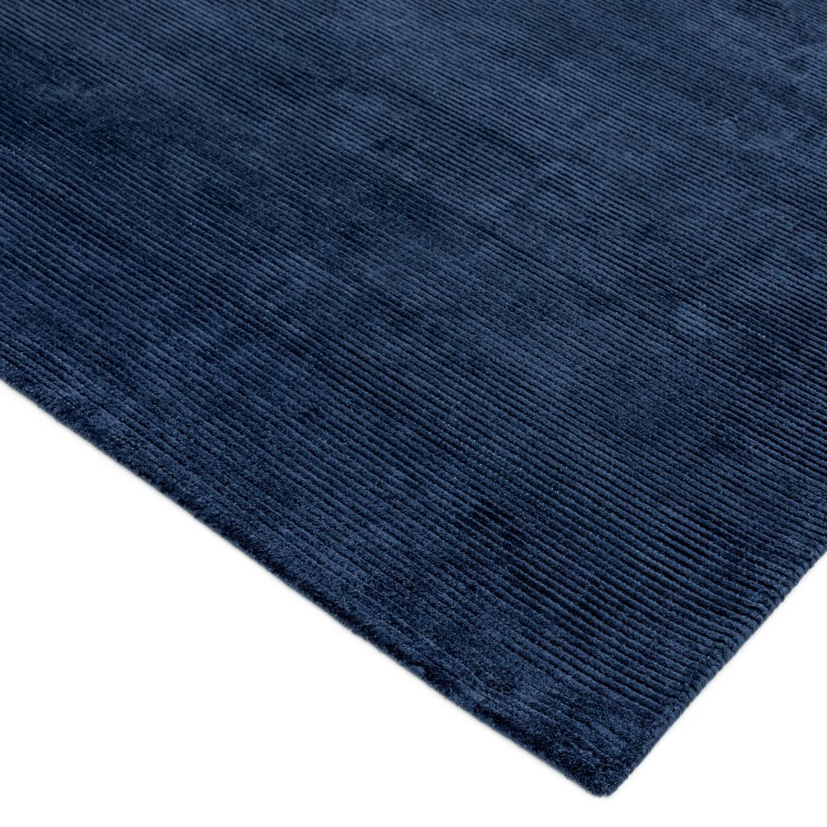 Reko Plain Vicose Rugs in Navy Blue 100x150cm – image 2