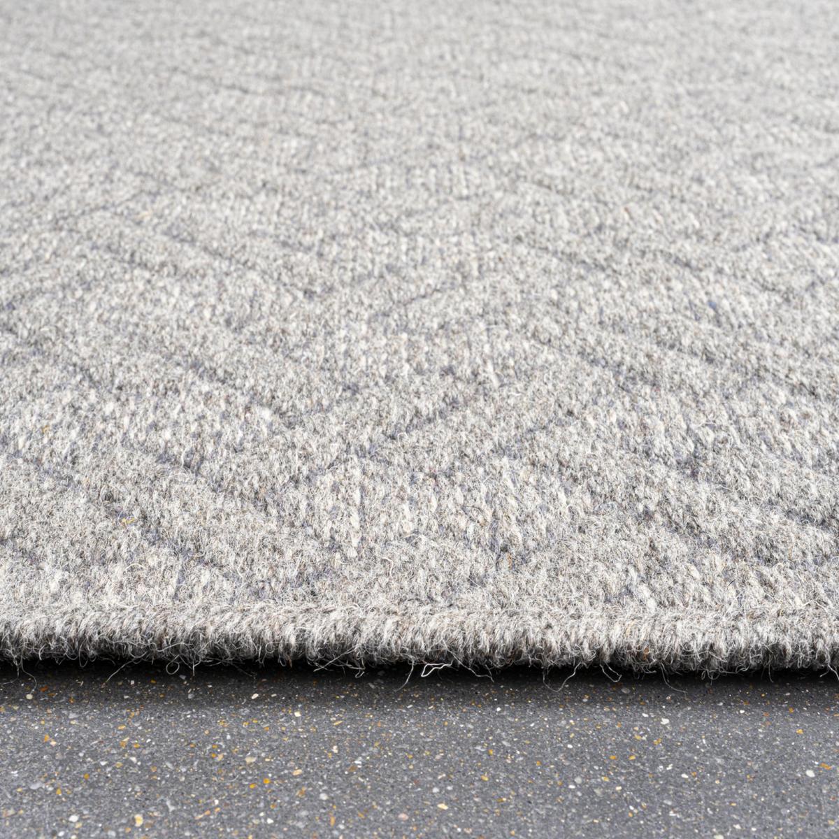 High Line Geometric Wool Rugs 99031 3030 in Grey240x330cm – image 3
