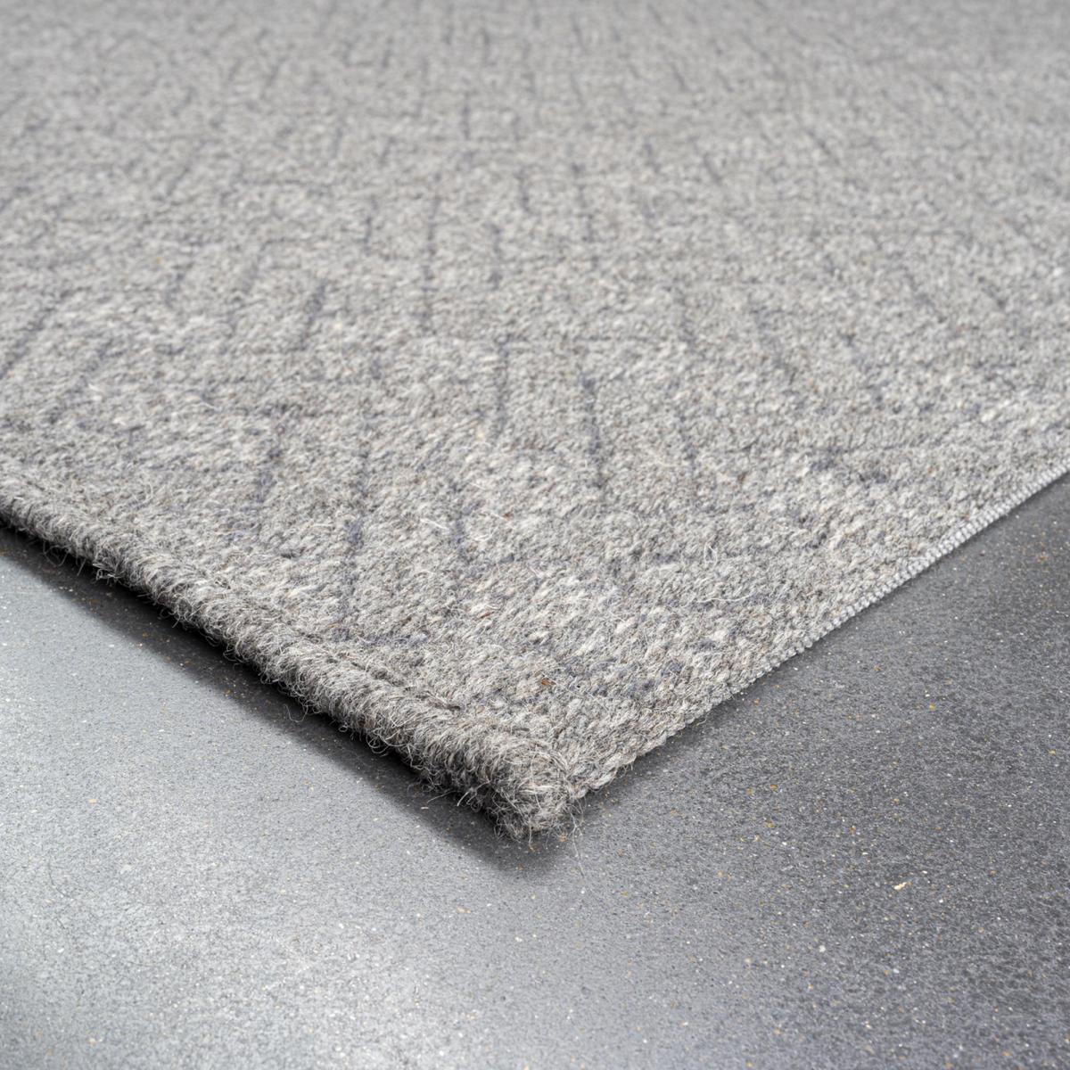 High Line Geometric Wool Rugs 99031 3030 in Grey240x330cm – image 5