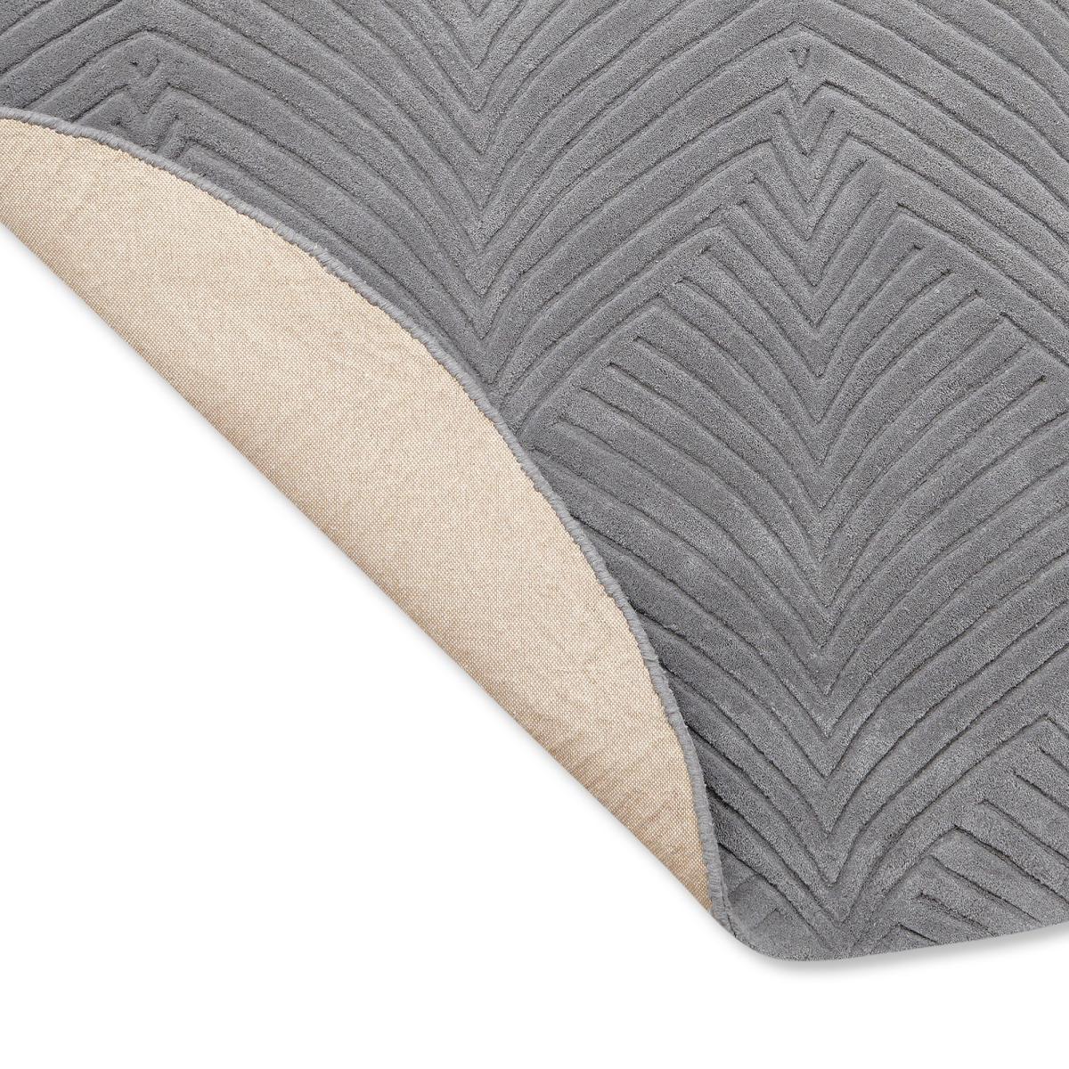 Folia Round Wool Rugs 038904 by Wedgwood in Cool Grey – image 2