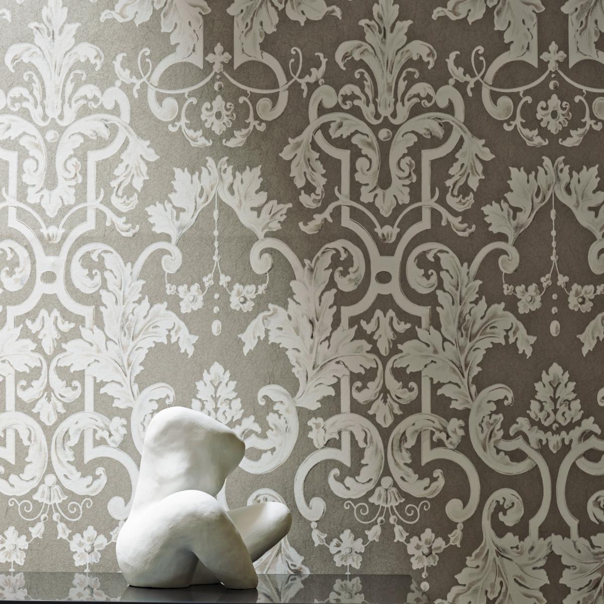 Marmorino Wallpaper 312034 by Zoffany in Harbour Grey Roll – image 3