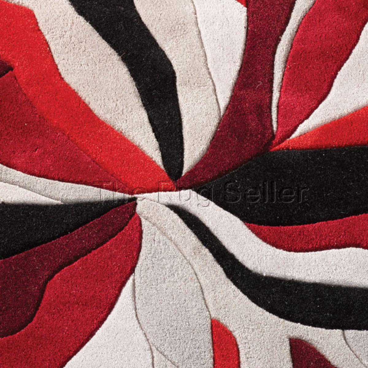 Infinite Splinter Rugs in Red – image 2