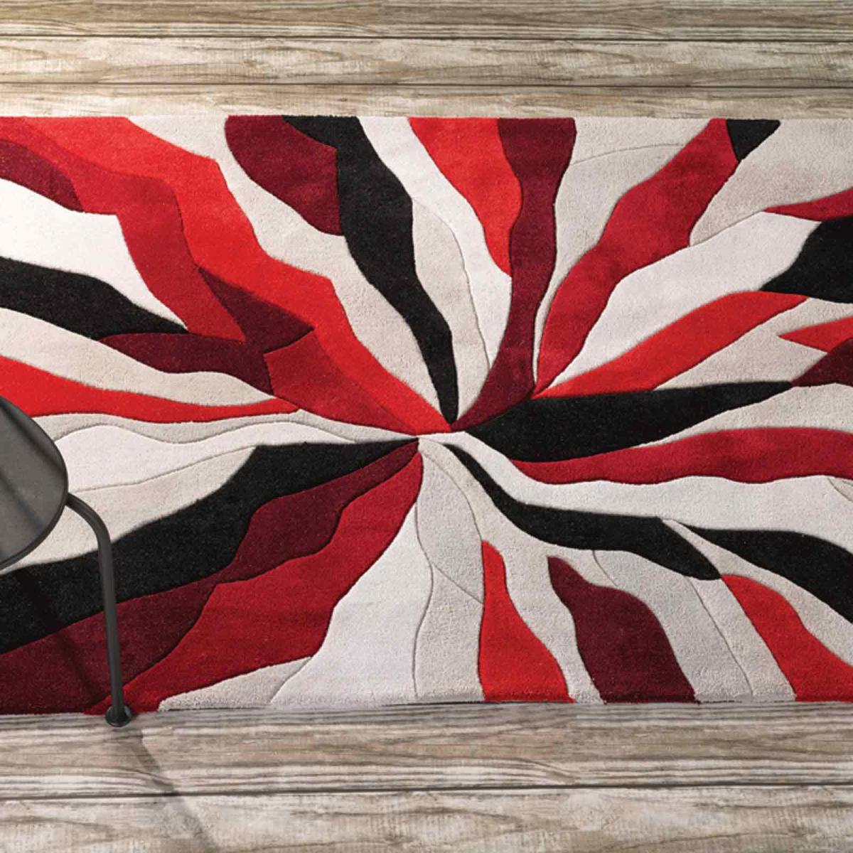 Infinite Splinter Rugs in Red – image 1