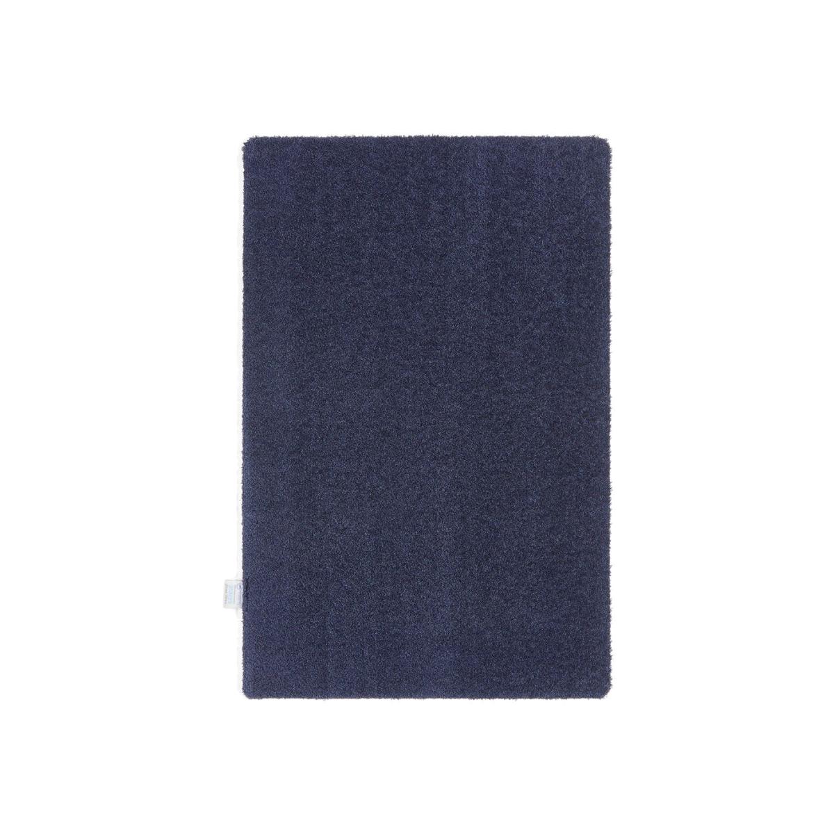 Sense Plain Washable Rug in French Navy Blue 80x120cm – image 1