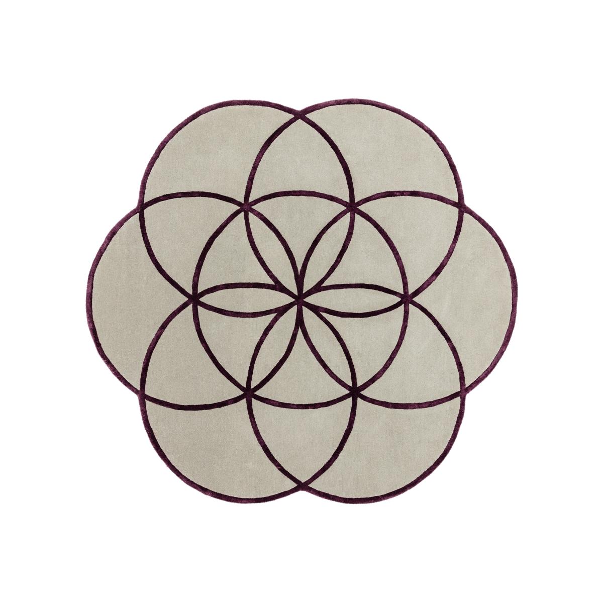 Lotus Rugs in Purple – image 1