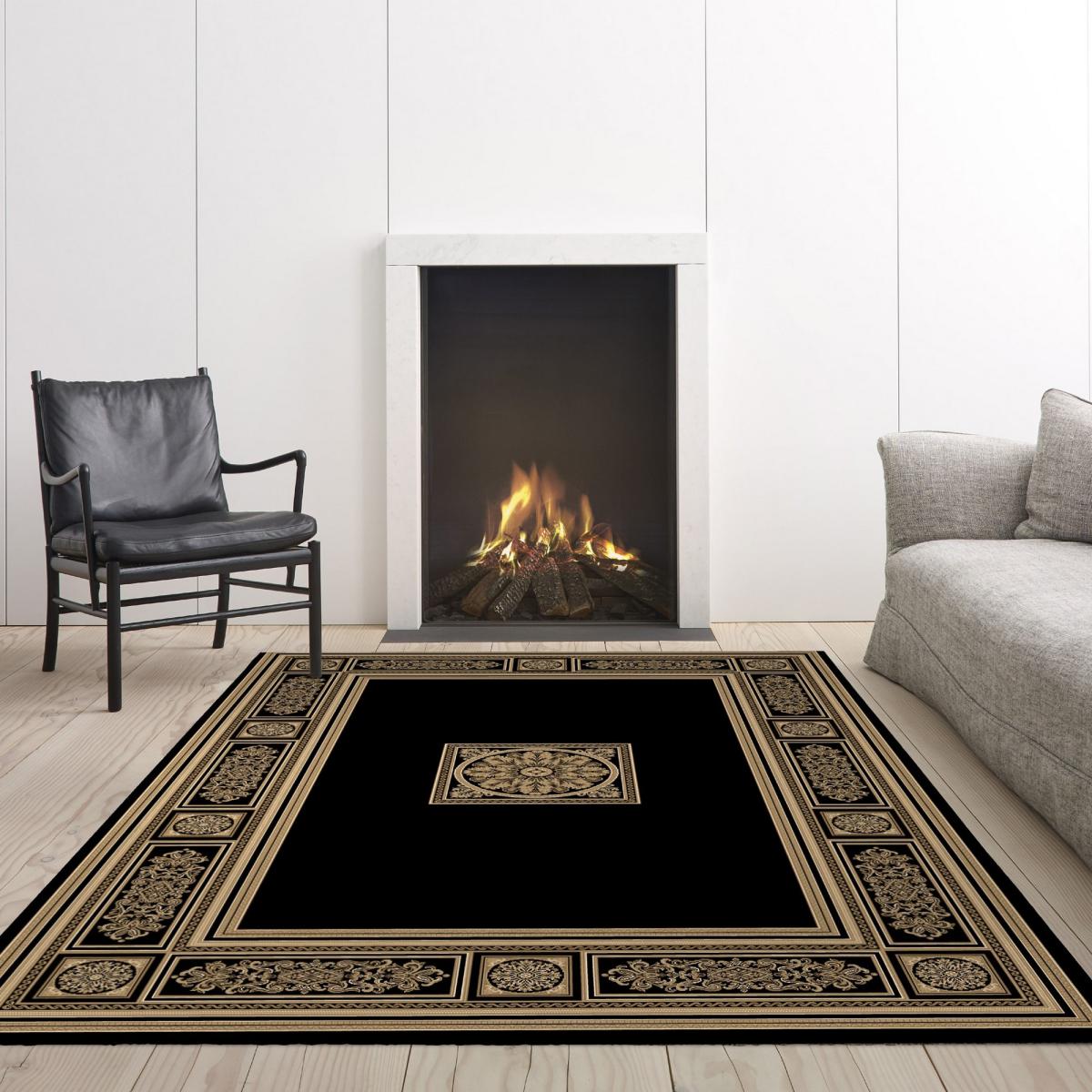 Da Vinci Rugs 57801 3233 in Black – image 1