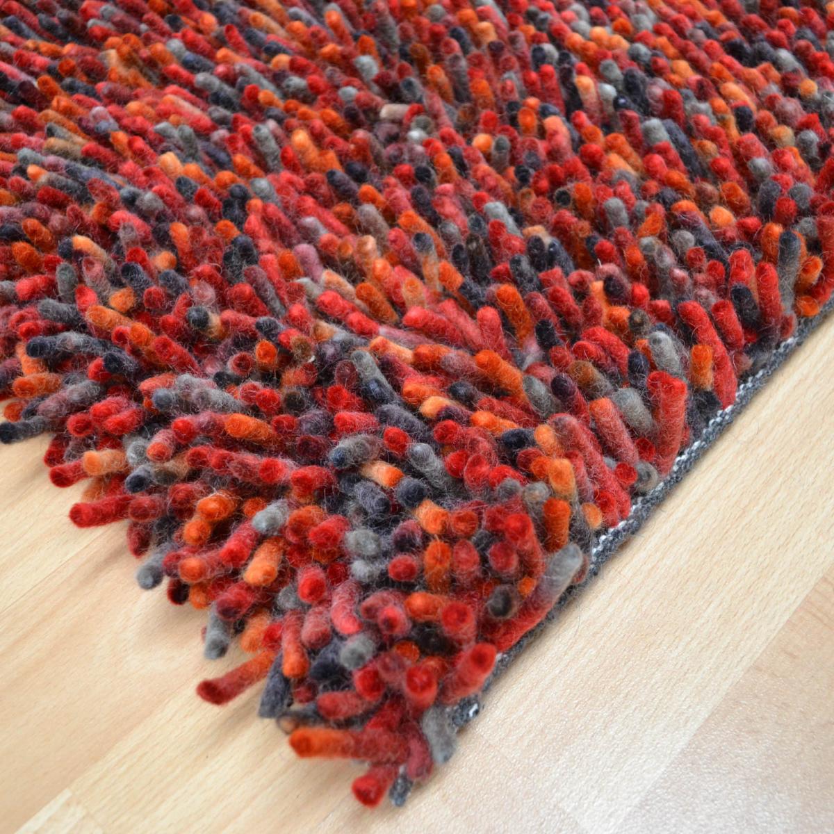 Brink and Campman Rocks Shaggy Wool Rugs 70503 Red – image 2