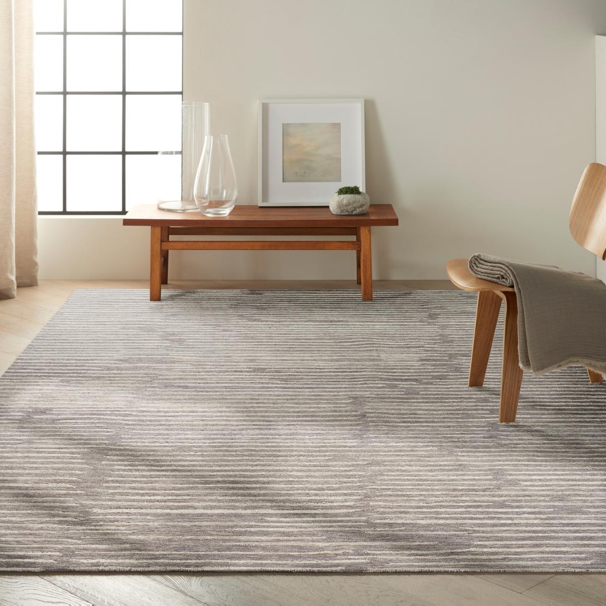 Calvin Klein Linear CK010 LNR01 Rugs in Grey 114x175cm – image 2