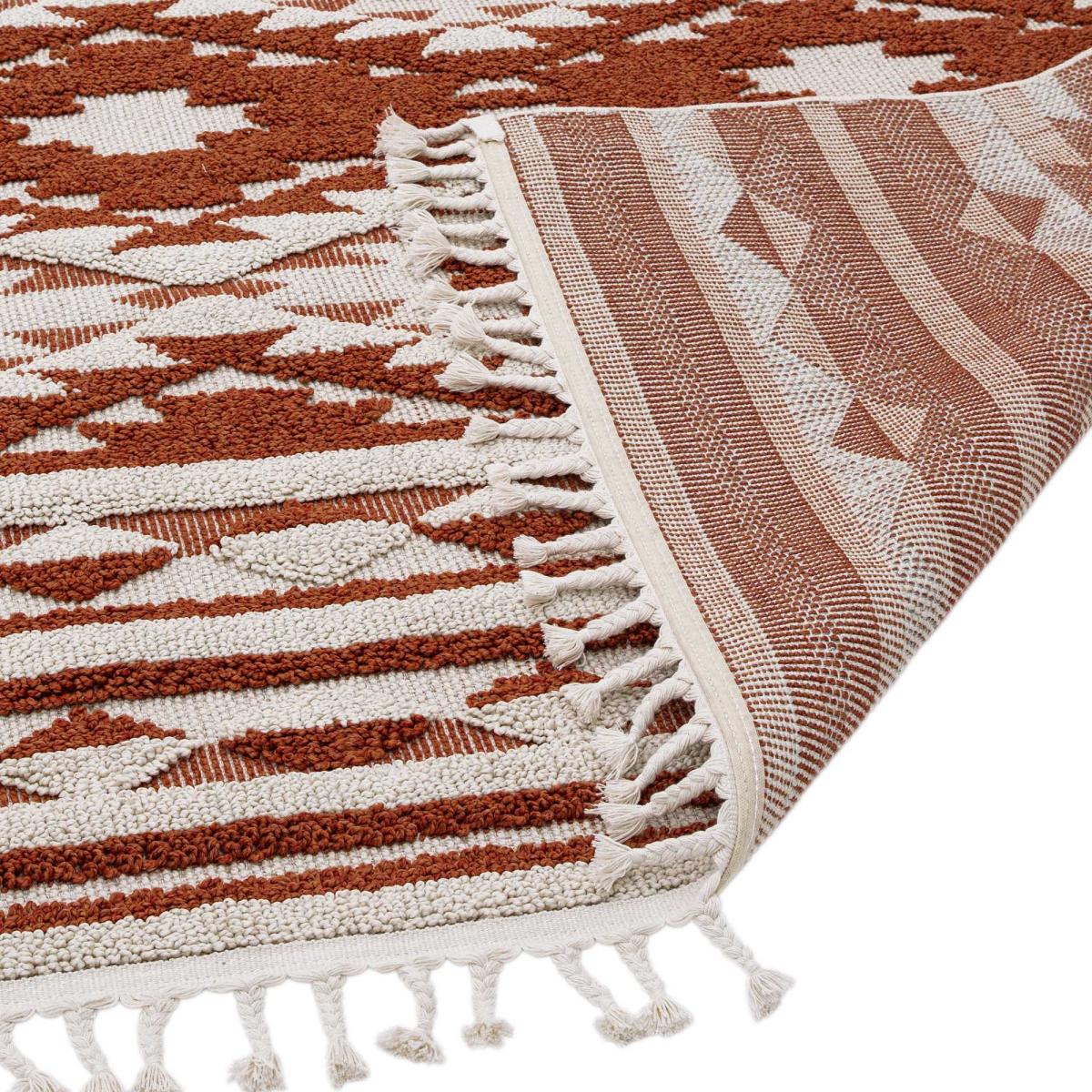 Taza Boho Scandi Rugs in TA03 Terracotta Orange – image 2