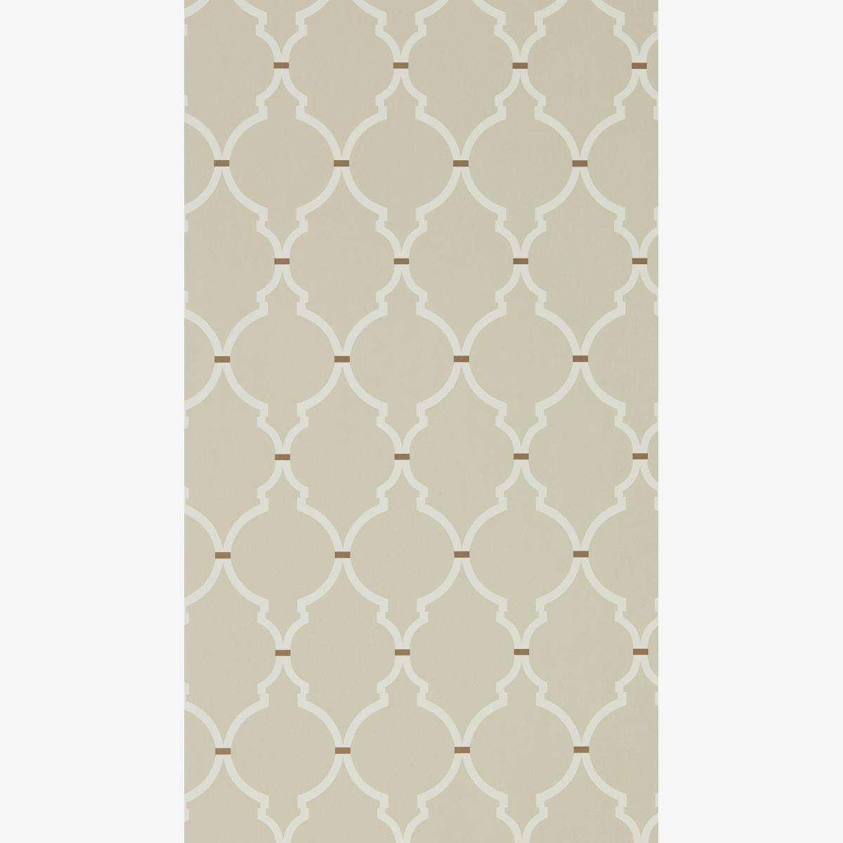 Empire Trellis Wallpaper 216337 by Sanderson in Linen Cream Roll