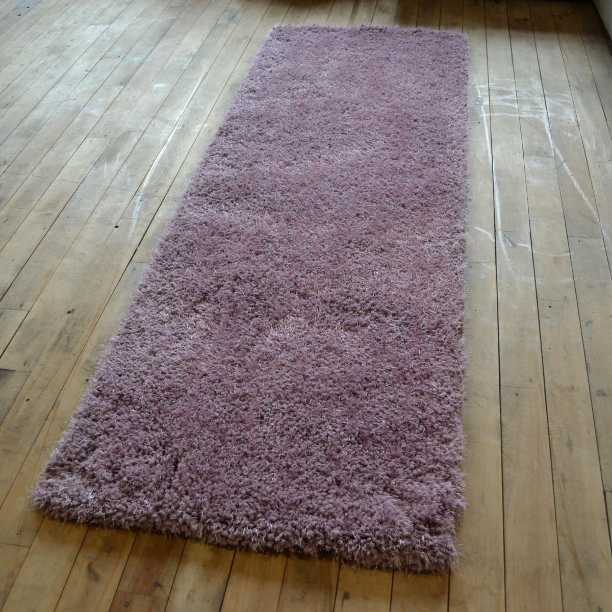 Chicago Shaggy Hallway Runner Rugs in Lavender 67x200cm – image 1