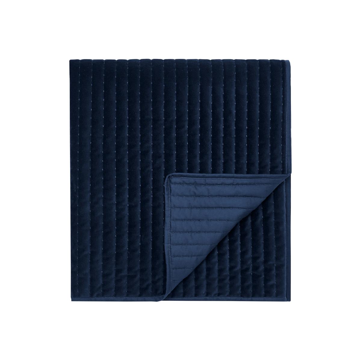 Mazana Velvet Throw by Bedeck of Belfast in Midnight Blue140x200cm – image 1