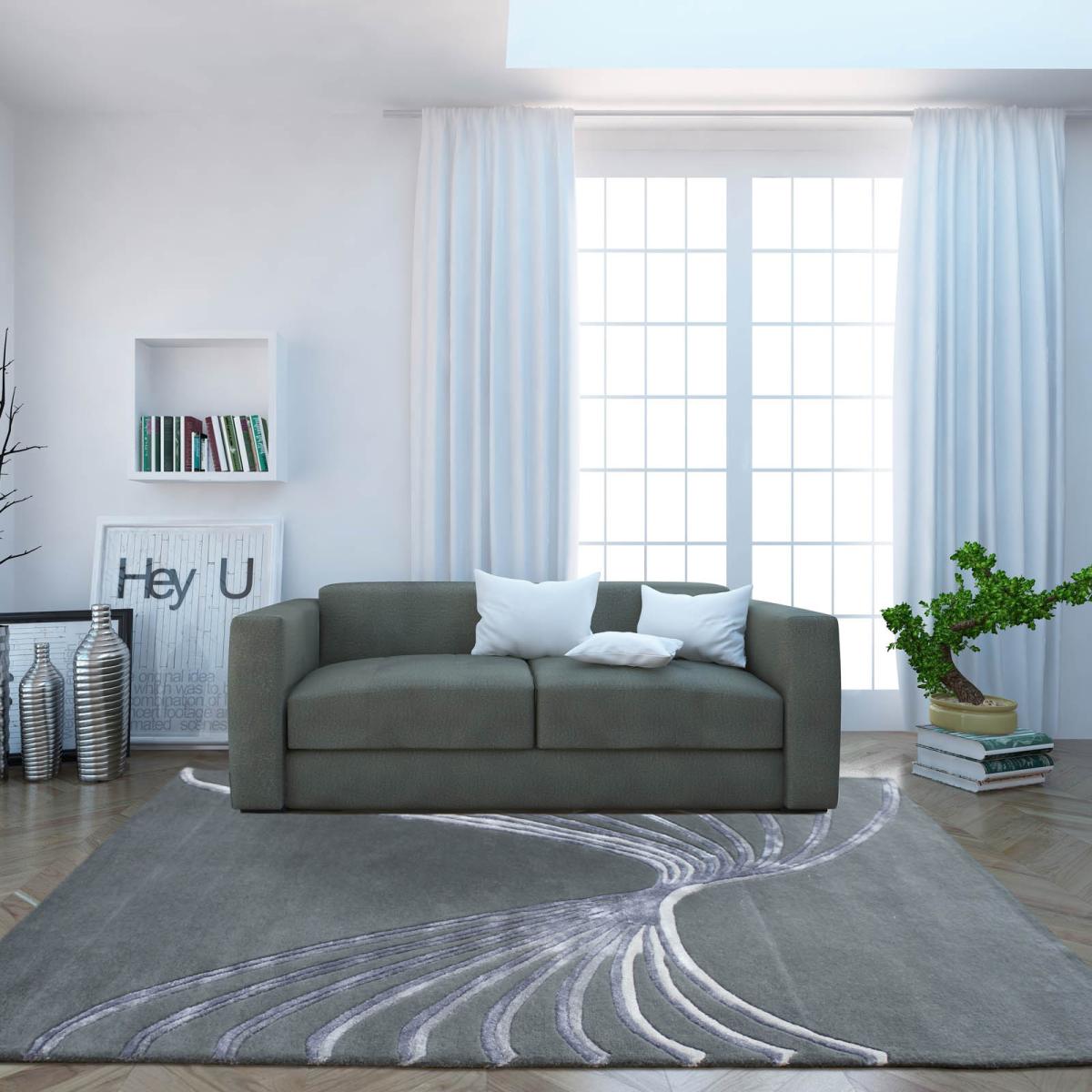 Indian Summer Flow Rugs in Grey – image 2