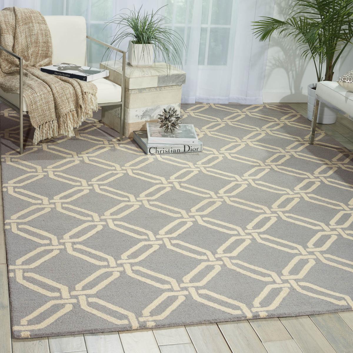 Linear Rugs LIN08 in Light Blue – image 2