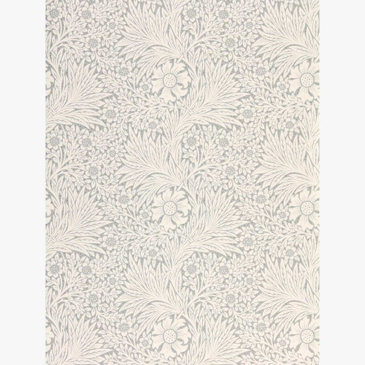 Pure Marigold Wallpaper 216536 by Morris & Co in Cloud Grey Roll